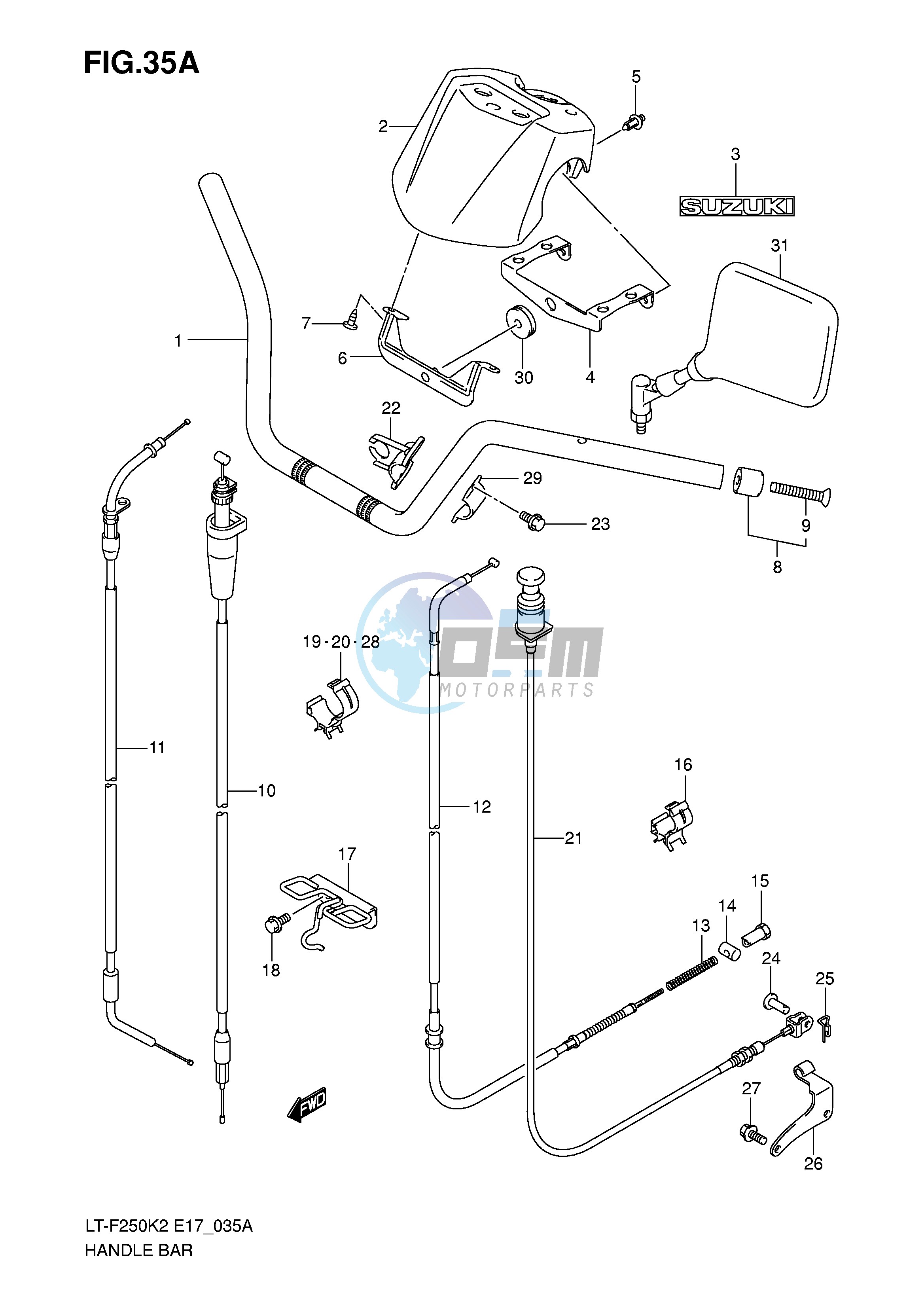 HANDLE BAR (MODEL K3 K4 K5 K6)