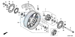 NC700XAC drawing REAR WHEEL