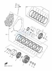 YZF690 YZF-R7 (BEBA) drawing CLUTCH