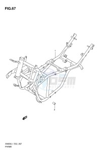 AN650 (E2) Burgman drawing FRAME (AN650AL1 E2)