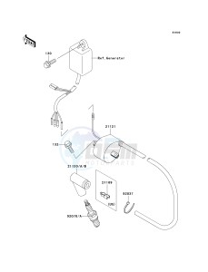 KX 500 E [KX500] (E10-E14) [KX500] drawing IGNITION SYSTEM