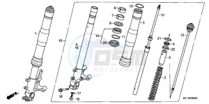 CBR600RRB drawing FRONT FORK