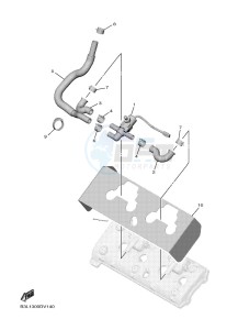 YZF1000D YZF-R1M (B4S1) drawing AIR INDUCTION SYSTEM