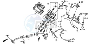 CBR600RAA Europe Direct - (ED / ABS) drawing FRONT VALVE UNIT (CBR600RA)