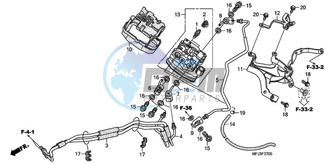 FRONT VALVE UNIT (CBR600RA)