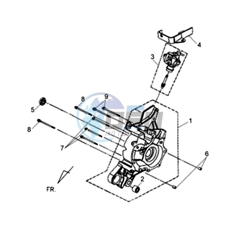 CRANKCASE RIGHT / OILPUMP