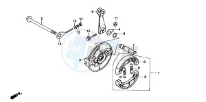 Z50J drawing REAR BRAKE PANEL