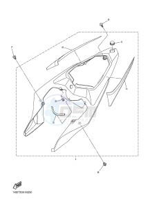 YZF-R1 R1 1000 (1KBT 1KBU) drawing SIDE COVER