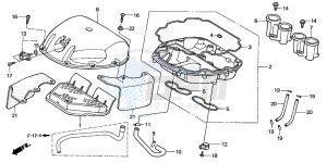 CBR600F drawing AIR CLEANER (2)