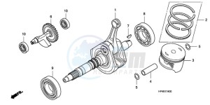 TRX420FEA Europe Direct - (ED / 4WD) drawing CRANK SHAFT/PISTON