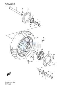 DL1000 ABS V-STROM EU drawing REAR WHEEL