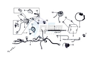 GTS 125 EFI drawing WIRING HARNASS - ELECTRONIC PARTS