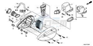 VT750CSE Shadow - VT750CS-E UK - (E) drawing AIR CLEANER