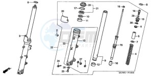 VFR800A9 Ireland - (EK / ABS MME TWO) drawing FRONT FORK