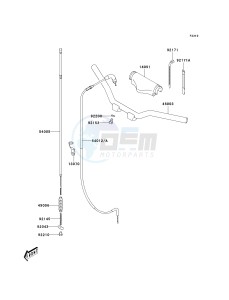 KDX 50 A (A1-A3) drawing HANDLEBAR