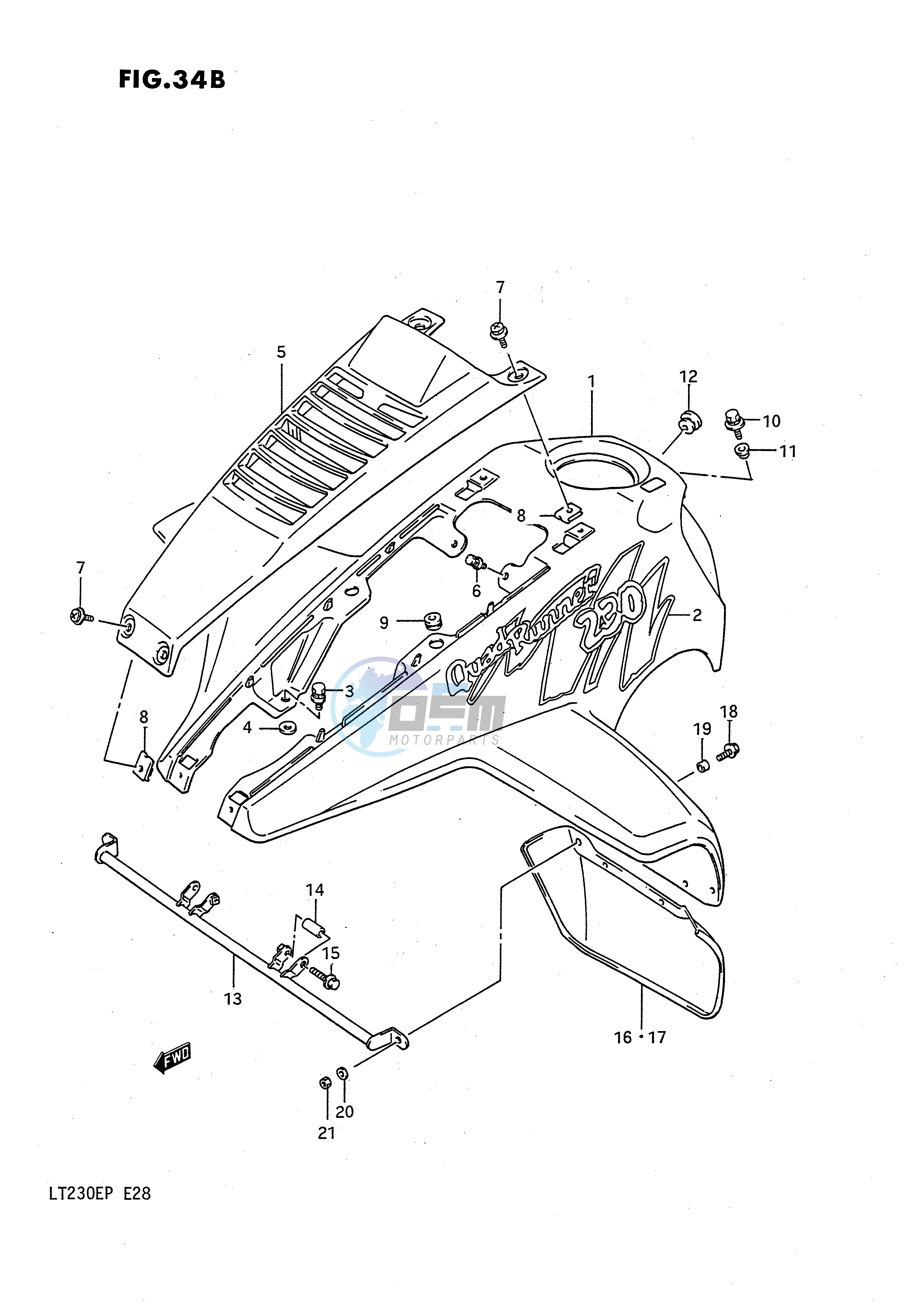 FRONT FENDER (MODEL N P)