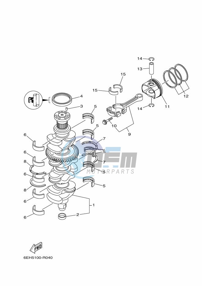 CRANKSHAFT--PISTON