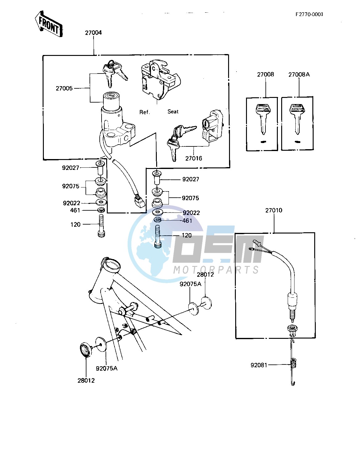 IGNITION SWITCH_LOCKS_REFLECTORS -- 81-83 A2_A3_A4- -