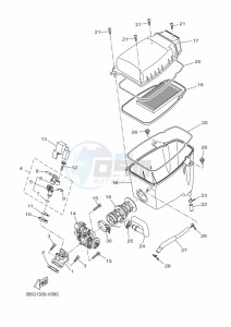 XSR125 MTM125 (BGX3) drawing INTAKE