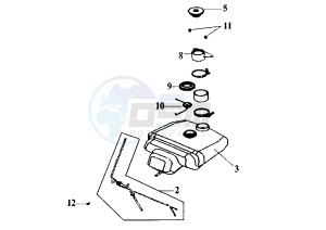 SHARK - 125 cc drawing FUEL TANK