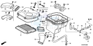 GL1800D GoldWing - GL1800-D UK - (E) drawing AIR CLEANER