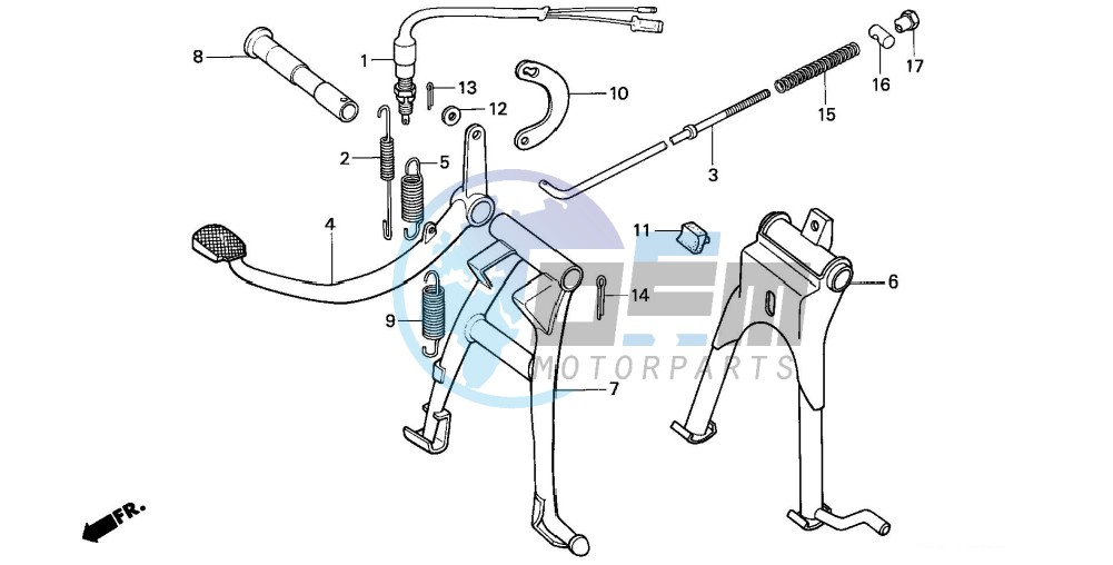 MAIN STAND/ BRAKE PEDAL