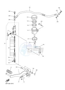 FZ8-N 800 FZ8 (NAKED) (39PL) drawing REAR MASTER CYLINDER