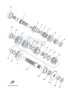 YFM250R RAPTOR 250 (33B8) drawing TRANSMISSION