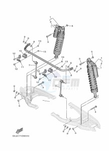 YXF1000EWS YX10FRPSN (B4JC) drawing REAR SUSPENSION