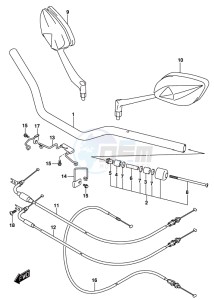 GSX-S1000F drawing HANDLEBAR