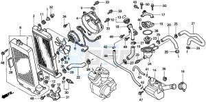 VT750C2 drawing RADIATOR