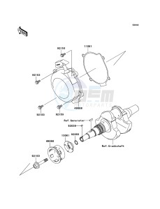 KVF750 4x4 KVF750A7F EU GB drawing Recoil Starter