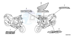 NC700XD NC700X 2ED drawing MARK