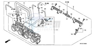 CB600FA39 France - (F / ABS CMF ST 25K) drawing THROTTLE BODY