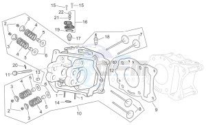 Scarabeo 300 Light e3 drawing Cilinder head