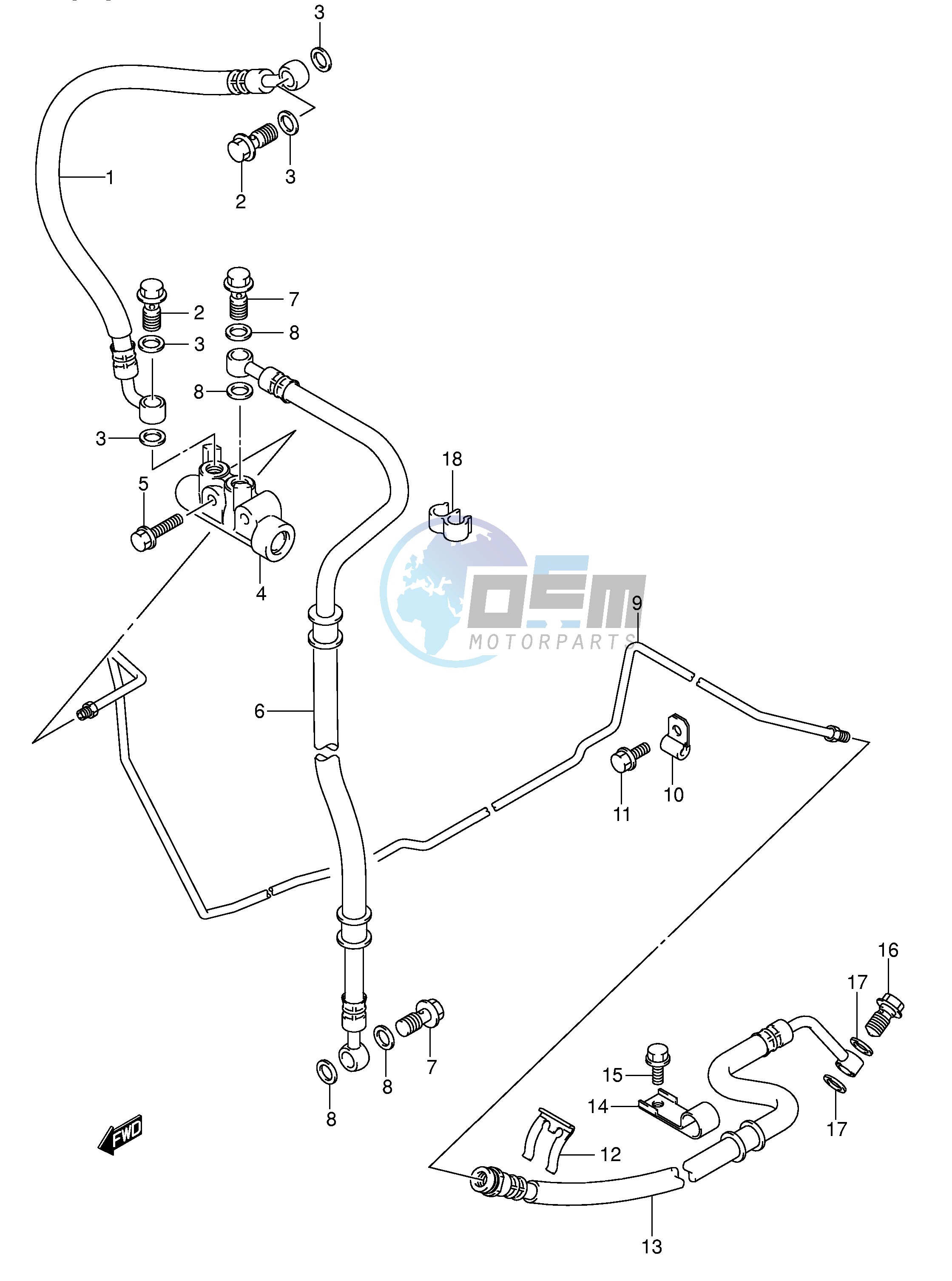 REAR BRAKE HOSE