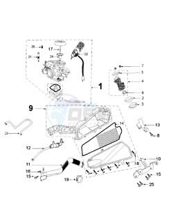 VIVA 3 L 4T SPORTLINE drawing CARBURETTOR