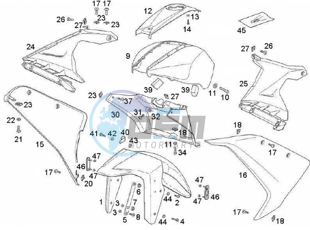 Mudguard (Positions)