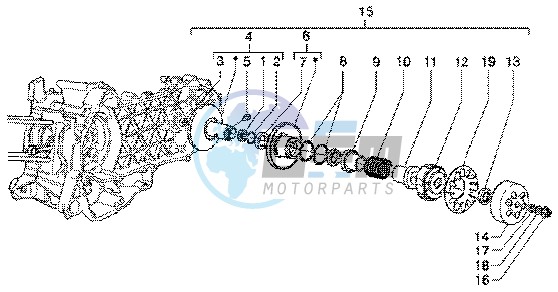 Driven pulley