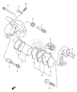 VL125 (E2) drawing FRONT CALIPER