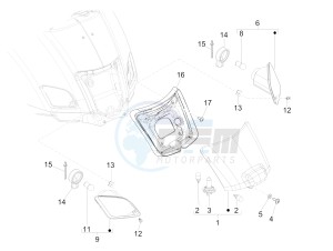 SUPER GTS 300 4T 4V IE ABS E3- E4 (NAFTA) drawing Rear headlamps - Turn signal lamps