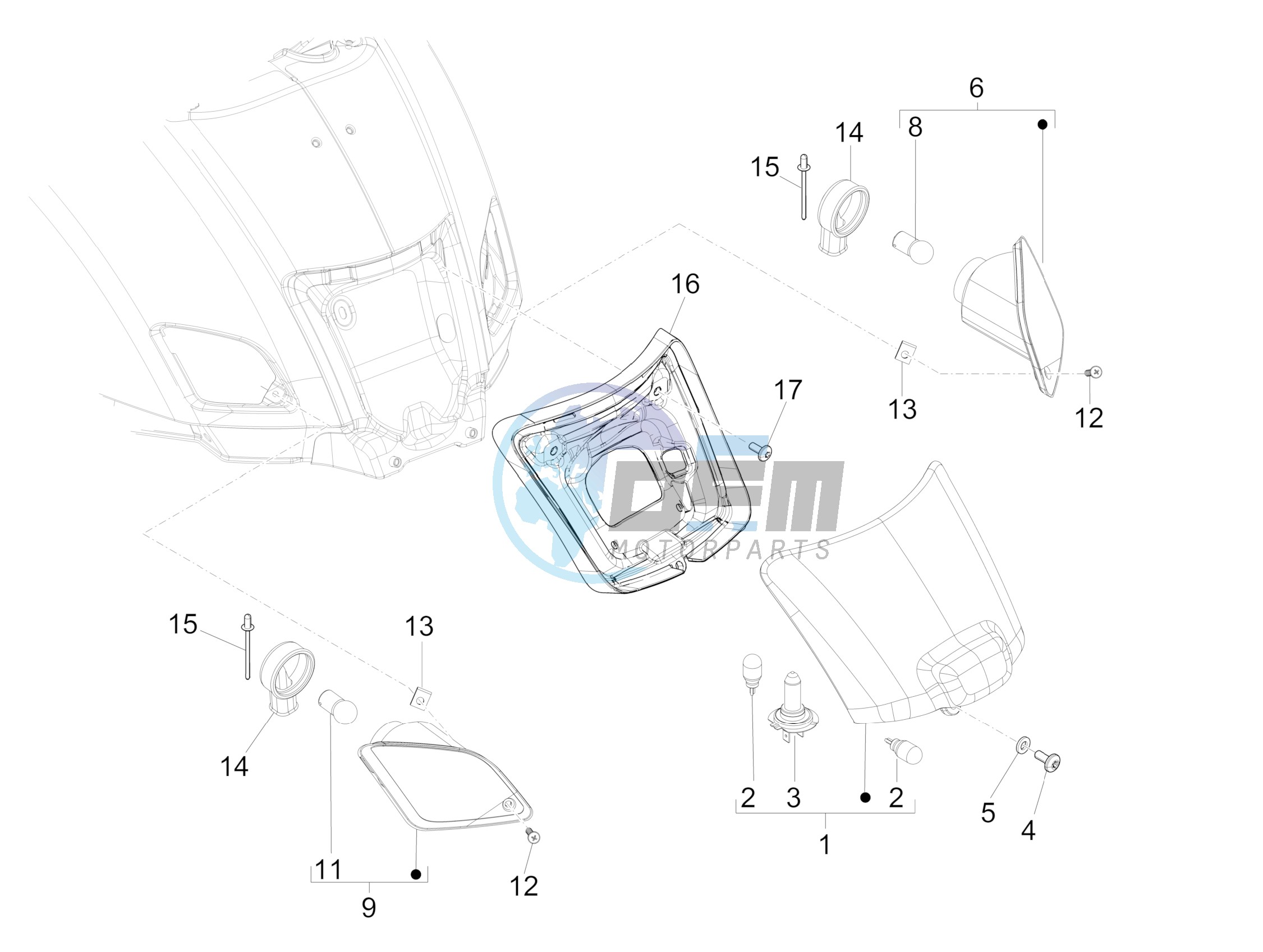 Rear headlamps - Turn signal lamps