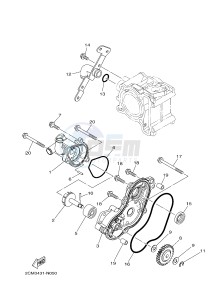 MW125A TRICITY 125 ABS (2CM2 2CMC) drawing WATER PUMP