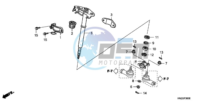 STEERING SHAFT (TRX500FA)