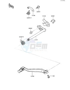 KL 250 D [KLR250] (D7-D9) [KLR250] drawing GEAR CHANGE MECHANISM