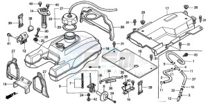 TRX400FW FOURTRAX FOREMAN drawing FUEL TANK