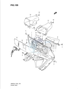 AN650 drawing FRONT BOX (AN650AL1 E19)