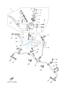 YFM700FWAD YFM70GPLG GRIZZLY 700 EPS (B317) drawing FRONT MASTER CYLINDER