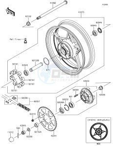 NINJA 650 EX650KJFA XX (EU ME A(FRICA) drawing Rear Hub