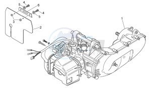 Scarabeo 50 2t e2 (eng. piaggio) drawing Engine